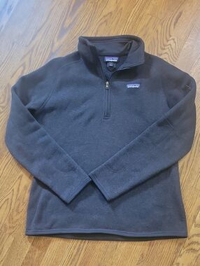 Patagonia Women's Quarter-Zip Better Sweater Pullover - Black - Large